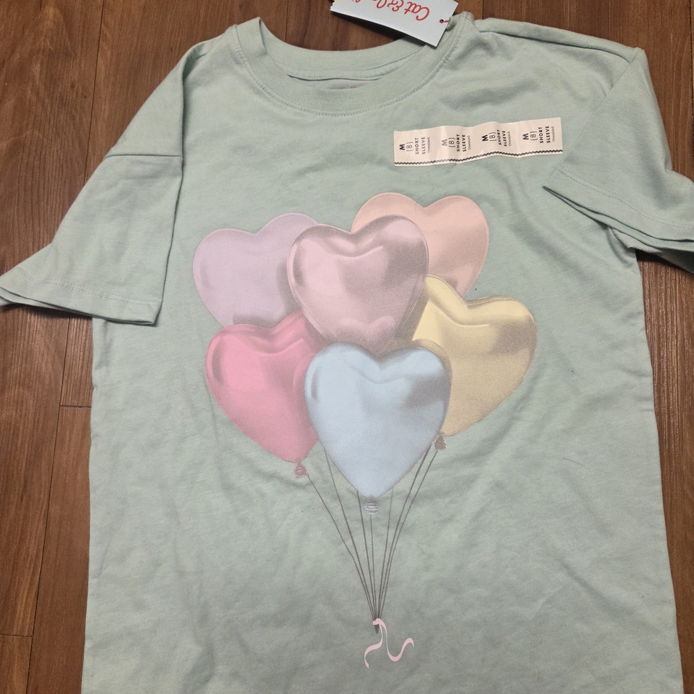 Cat & Jack Pastel Heart Balloon T-Shirt